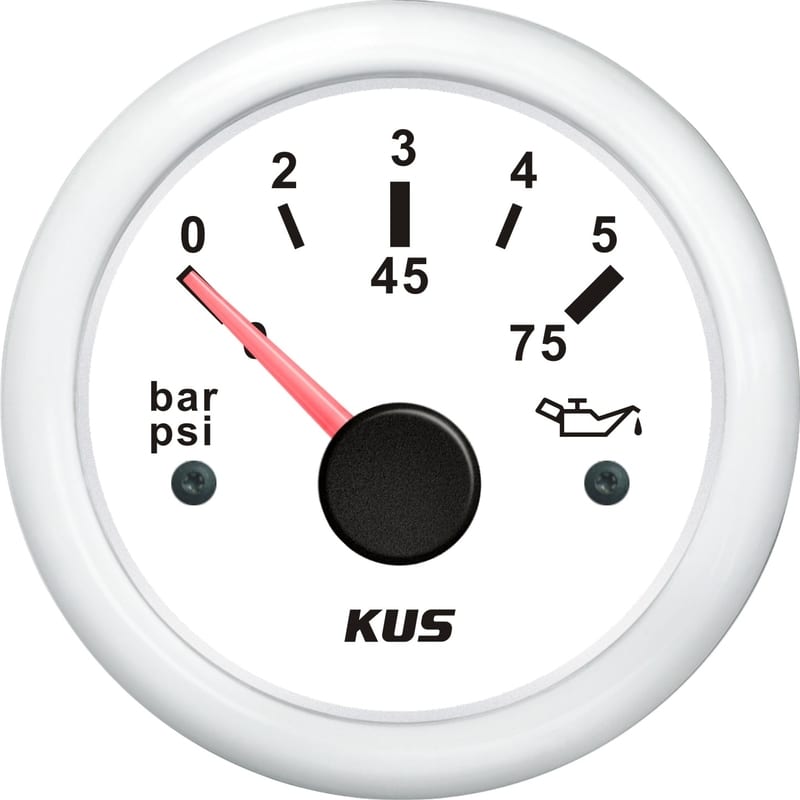 KUS DN52mm black Digital Oil pressure gauge 0-5Bar PN KY15042 black 