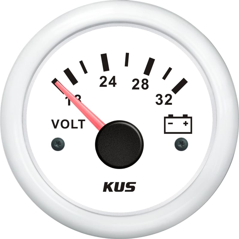 Auto Meter 5891-00407 GM Performance Parts 2-5/8 8-18 Volts Electric Voltmeter Gauge 
