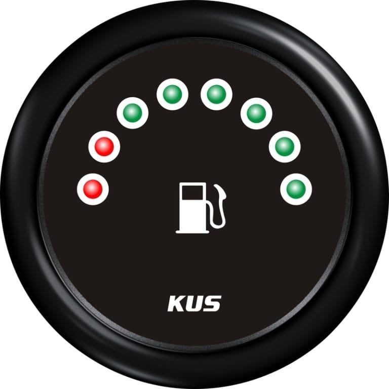 8 LED Fuel Level Gauge CDFR-BB-240-33 | KUS Americas, Inc.